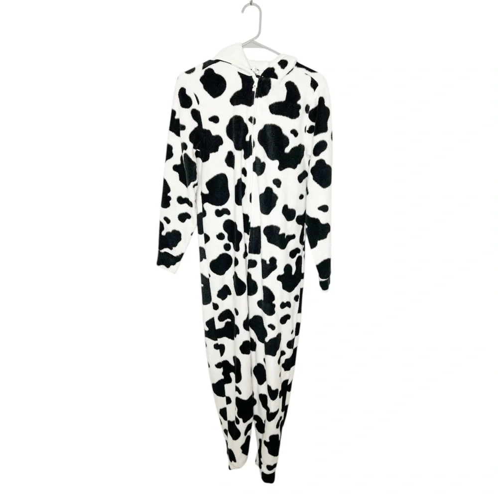 Matching Adult & Baby Cow Halloween Costume Fleece Onesie Adult‎ XS & 3-6 Months